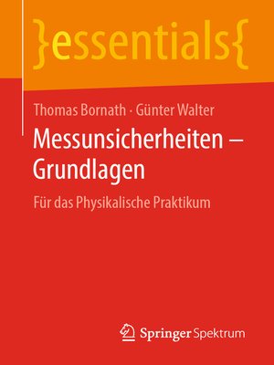 cover image of Messunsicherheiten – Grundlagen